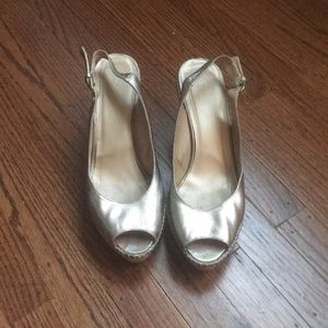 Stuart Weiztman Gold wedges